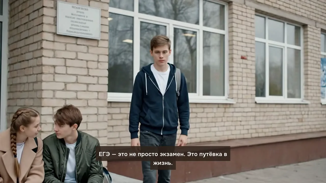 Кадр из продающего ролика «Ранга»: ученик занимается по понятному плану подготовки к ЕГЭ